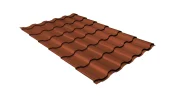 Металлочерепица v01 0,5 Satin RAL 8004 терракота