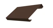 Ламель лицевая 125 забора жалюзи Texas 0,45 Drap TwinColor RAL 8017 шоколад